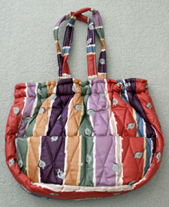 Exterior Ellen Originals Bag - Purple, Lavender, Red, Ochre Stripes