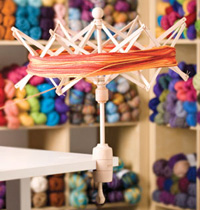 Yarn Swift in use.