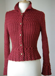 Malabrigo Silky Merino yarn pattern Alyce Cardigan