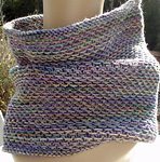 Cowl Neck Scarf, Malabrigo Arroyo Yarn, color 416  indiecita