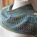 Cowl Neck Scarf, Malabrigo Arroyo Yarn, color 416  indiecita