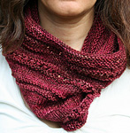 Knitted Scarf, Malabrigo Arroyo Yarn, color 49 Jupiter
