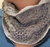 Cabled Feather Cowl free knitting pattern