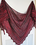 knitted Lace shawl; color 869 cumparsita