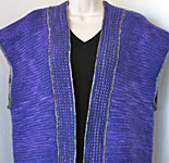 Purple myster taiko happi vest