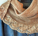 handknit scarf; Malabrigo Silky Merino Yarn color 431 tatami