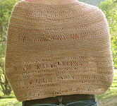 handknit shawl, wrap; Malabrigo Silky Merino Yarn color 431 tatami