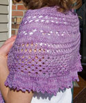 Malabrigo Silky Merino yarn color wisteria lacey shawl