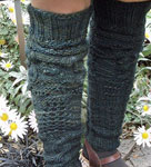 handknit leg warmers; Malabrigo Worsted Merino Yarn color VAA #51
