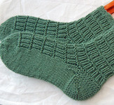 handknit socks; Malabrigo Merino Worsted Yarn, color 506 mint