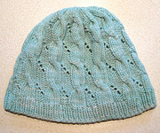Cable & Eyelet Hat free knitting pattern