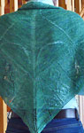 Malabrigo Silkpaca Yarn color solis knit lacey shawl