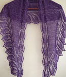 hand knit shawl pattern Semele by sa Tricosa