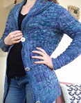 pattern Jess long sleeved cardigan with hood