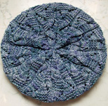 Hand knit hat/tam