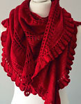 Malabrigo Sock Yarn color ravelry red knit scarf/wrap