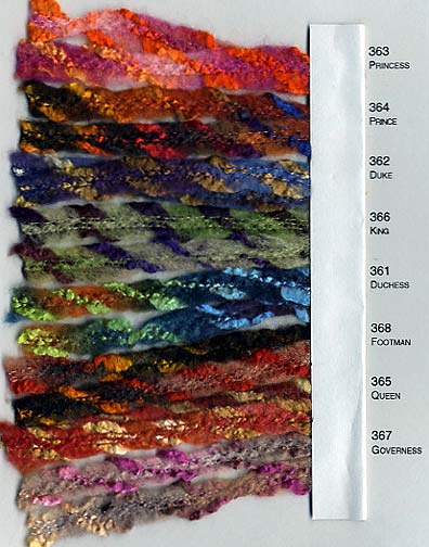 Artful Yarns Palace Knitting Yarn Color Card