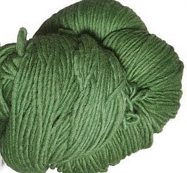 Malabrigo merino Worsted Yarn, color 117 verde adriana