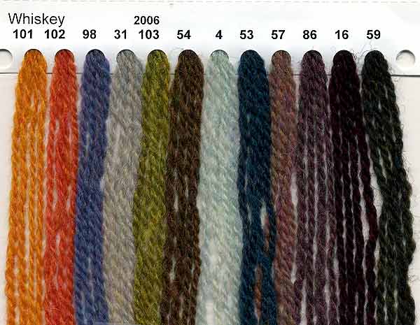 Reynolds Whiskey Knitting Yarn Color Card