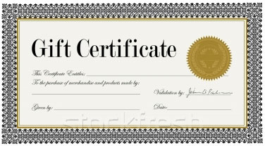 gift certificate