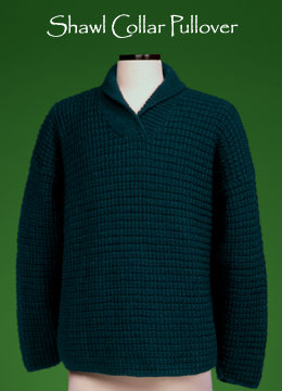 Vermont Fiber Designs knitting pattern - Shawl Collar Pullover