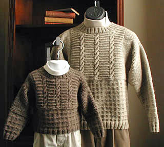 Lisa Knits Like Father-Like Son sweater pattern