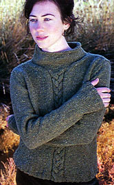 Jo Sharp Silkroad Aran Tweed knitting kit, Rebecca Sweater kit
