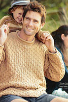Jo Sharp Book Seven Family knitting pattern - Classic Wavy Cable