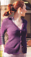 Jo Sharp SOHO SUMMER DK COTTON knitting yarn

Jo Sharp Fitted Cardigan sweater knitting pattern

Jo Sharp Pattern Book Nine - Saturday