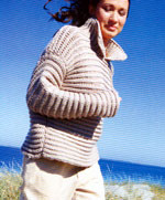 Jo Sharp Contemporary Knitting Book - Fisherman's Rib Sweater