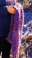 Jo Sharp Contemporary Knitting Book - Vareigated Mohair Scarf