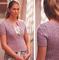 Jo Sharp Knit Issue 2 knitting book Lacy Cable Cardigan