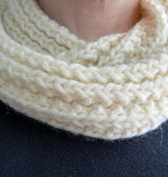 Mistake Rib Cowl free knitting pattern