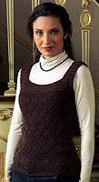 Adrienne Vittadini Fall 2007 vol 30 Bianca Quilted Vest knitting pattern