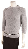 Adrienne Vittadini Carmela Raglan Sweater knitting pattern.