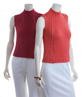 Adrienne Vittadini Dianna Textured Tank knitting pattern