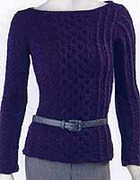 Adrienne Vittadini Fall Collection 2006 vol 28 Donata Cable Pullover knitting pattern