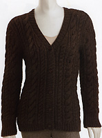 Adrienne Vittadini Donata knitting yarn, Adrienne Vittadini Donata Cable & Rib Cardigan knitting pattern