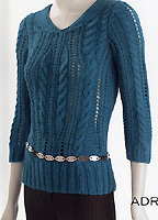Adrienne Vittadini Fall Collection 2005 vol 26 Donata Cabled Pullover