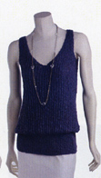 Adrienne Vittadini Felicia Knitting Yarn.  Adrienne Vittadini Felicia Knitting Pattern, Felicia Sleeveless Tunic.