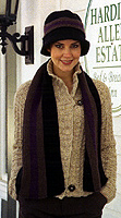Adrienne Vittadini Fall 2007 vol 30  Lisa Striped Cloche & Striped Scarf knitting pattern