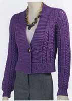Adrienne Vittadini Fall Collection 2006 vol 28 Lucia Cardigan knitting pattern