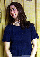 Adrienne Vittadini Fall 2007 vol 30;  Lucia Tab Sleeve Top knitting pattern