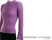 Adrienne Vittadini Martina Eyelet Cable Raglan knitting pattern