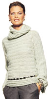 Natasha Ribbed Pullover - Adrienne Vittadini 10th Anniversary Collection vol 22