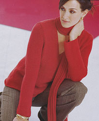 Vittadini Trina Vneck Pullover knitting kit