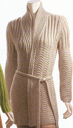 Adrienne Vittadini Fall Collection 2003 Vol 21 Trina Chevron Stitch Cardigan