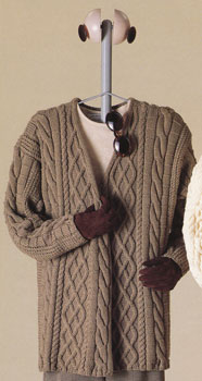 Angelina High V-Neck Cardigan knitting pattern; Vittadini Patterns Fall 1993 vol 1