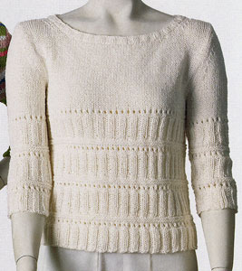 Vittadini Spring 2000 vol 14 - Simona Rib & Eyelet Boatneck