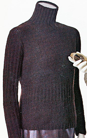Maria Stockinette & Rib Turtleneck knitting pattern; Adrienne Vittadini Fall Collection 1997 vol 9